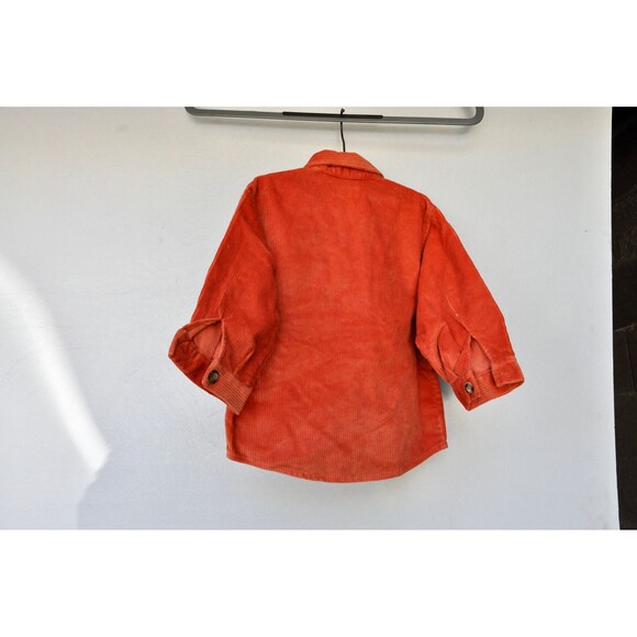 Corduroy Jacket for Kids Toddler Zip Up Burned Orange Italian Boys Jacket 2 y.o. - Picture 5 of 8